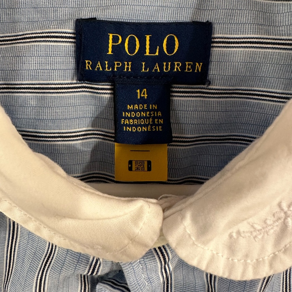 Authentic Ralph Lauren Striped Cotton Dress